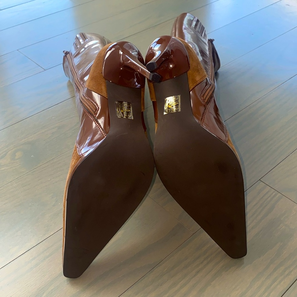 Scylla Boot in Brown Suede Combo - Picture 4 of 4